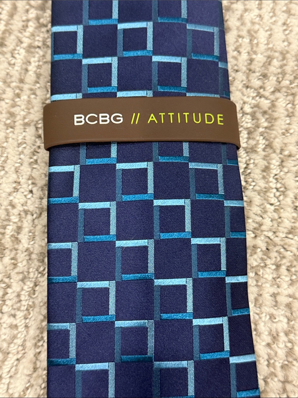 BCBG Geometric Silk Tie